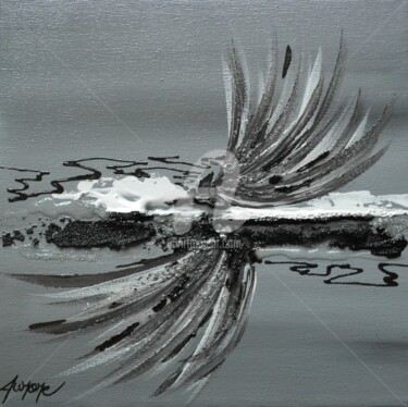 Painting titled "gris" by Aurore Franc, Original Artwork, Acrylic