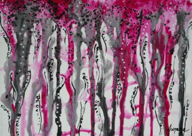 Painting titled "A l'aube du jour ro…" by Aurore Franc, Original Artwork, Ink