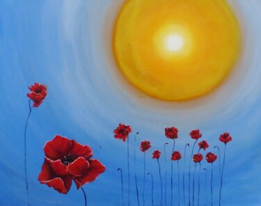 Pittura intitolato "Sous le soleil exac…" da Aurore Griffon, Opera d'arte originale, Acrilico