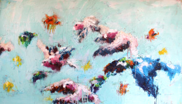 Картина под названием "Fly" - Aurore Lanteri, Подлинное произведение искусства, Воск Установлен на Деревянная рама для носил…