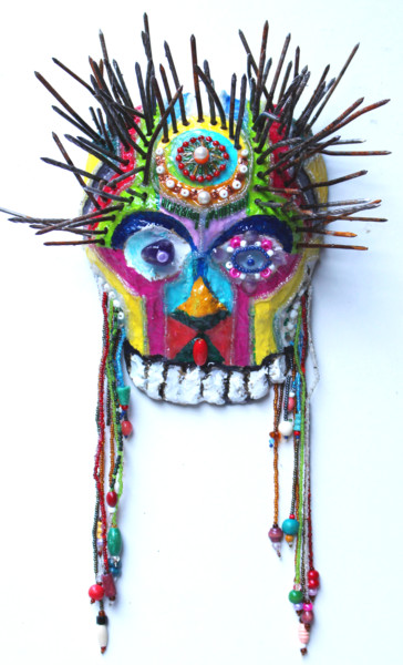 雕塑 标题为“Mask II” 由Aurore Lanteri, 原创艺术品, 金属