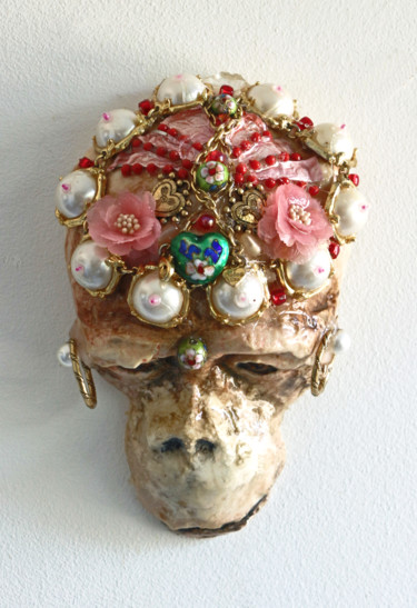 Princess Monkey Skulptur mit dem Titel "Princess Monkey" von Aurore Lanteri, Original-Kunstwerk, Gips