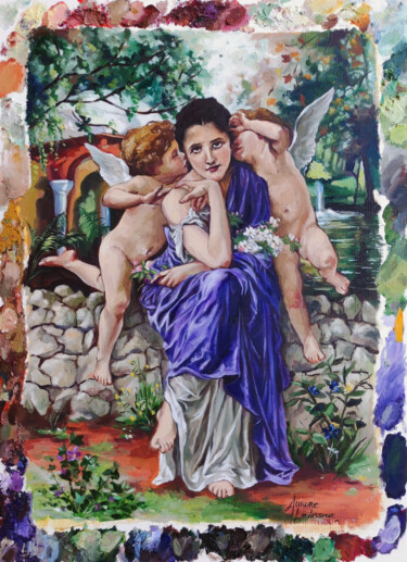 Malerei mit dem Titel "María Luisa #Fromar…" von Aurore Levasseur, Original-Kunstwerk, Öl