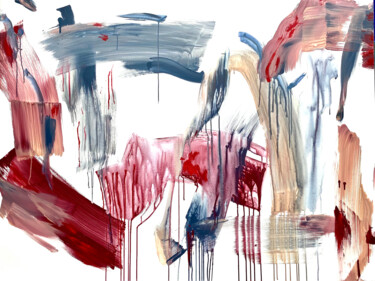 Картина под названием "AUFBRUCH 3" - Aurore Millet, Подлинное произведение искусства, Масло Установлен на Деревянная рама дл…
