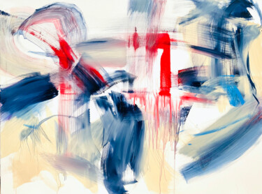 Картина под названием "AUFBRUCH 1" - Aurore Millet, Подлинное произведение искусства, Масло Установлен на Деревянная рама дл…
