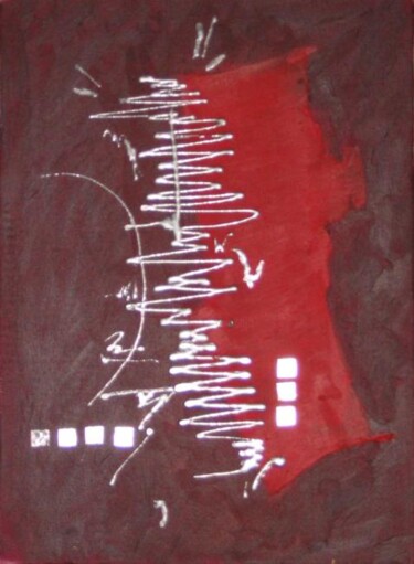Peinture intitulée "Trame de communicat…" par Aurore Thomas, Œuvre d'art originale