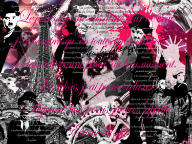 MODERN TIME OF CHAPLIN Digitale Künste mit dem Titel "MODERN TIME OF CHAP…" von Aurore Joly, Original-Kunstwerk, Foto-Montage