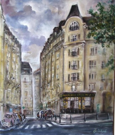 Peinture intitulée "Rue de Capri Paris…" par Autanbleu, Œuvre d'art originale