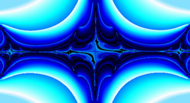 Digital Arts titled "croix bleux fractal…" by Djobob, Original Artwork