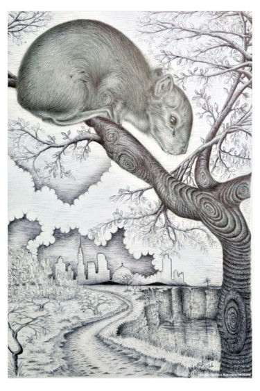 "A tristeza de um ke…" başlıklı Resim Dimarco.Art tarafından, Orijinal sanat, Tükenmez kalem