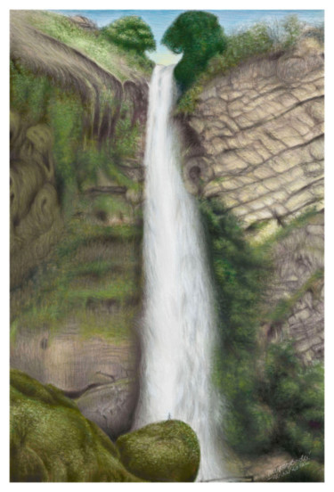 Desenho intitulada "Salto do Itiquira" por Dimarco.Art, Obras de arte originais, Fotografia digital