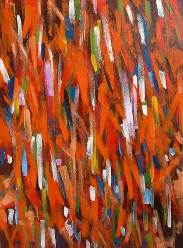 Peinture intitulée "CROWD" par Autres Artistes, Œuvre d'art originale, Huile