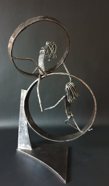 Sculpture intitulée "Elles" par Sandrine Plumard, Œuvre d'art originale, Métaux