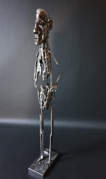 Skulptur mit dem Titel "Esquisse" von Sandrine Plumard, Original-Kunstwerk, Metalle