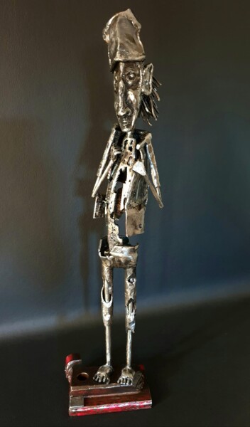 Sculpture titled "Farfelu" by Sandrine Plumard, Original Artwork, Metals