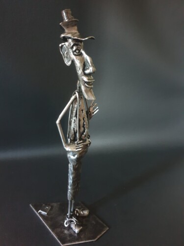 Sculpture titled "Marius" by Sandrine Plumard, Original Artwork, Metals