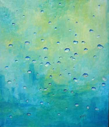 Painting titled "После дождя" by Nika Tartakovskaya, Original Artwork, Acrylic