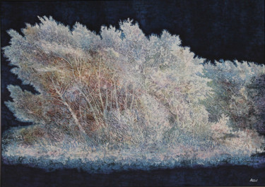 Pittura intitolato "Синее поле" da Aleksandr Beliaev, Opera d'arte originale, Altro