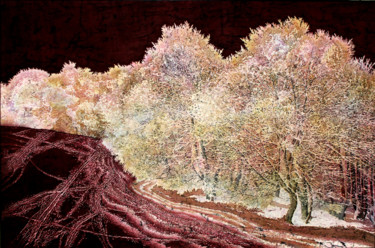Картина под названием "Коричневое поле" - Александр Беляев, Подлинное произведение искусства, Другой