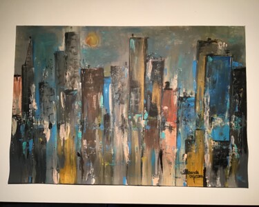 Painting titled "buildings.jpeg" by Ava - Alexa Visual Artist, Original Artwork, Acrylic