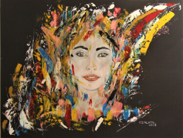 Pittura intitolato "Woman colours" da Ava - Alexa Visual Artist, Opera d'arte originale, Olio