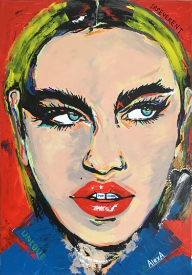 Pintura intitulada "“Madonna”" por Ava - Alexa Visual Artist, Obras de arte originais, Acrílico
