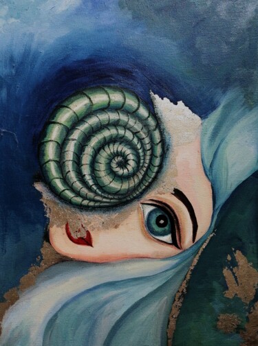 Dessin intitulée "Сфера" par Natalia Chaikovskaia, Œuvre d'art originale, Huile