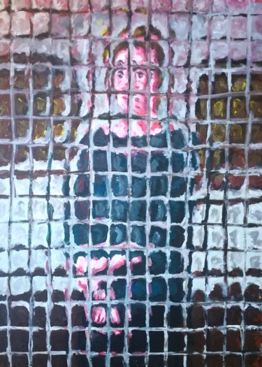Pittura intitolato "Ritratto di signora" da Paolo Avanzi, Opera d'arte originale, Acrilico