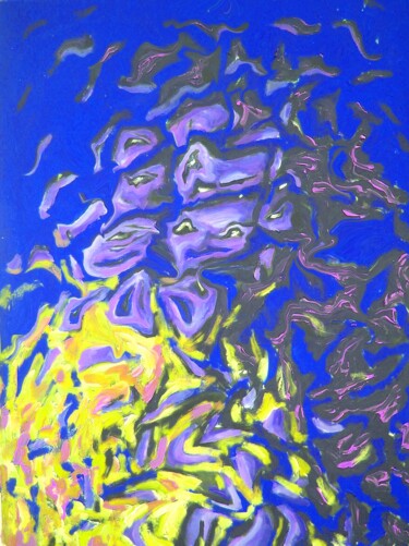 Incubo notturno Pittura intitolato "Incubo notturno" da Paolo Avanzi, Opera d'arte originale, Acrilico