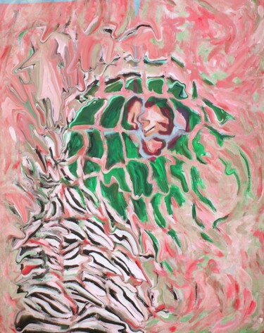 Pittura intitolato "Figura con i capell…" da Paolo Avanzi, Opera d'arte originale, Acrilico