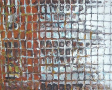 Pittura intitolato "Veduta di condominio" da Paolo Avanzi, Opera d'arte originale, Olio