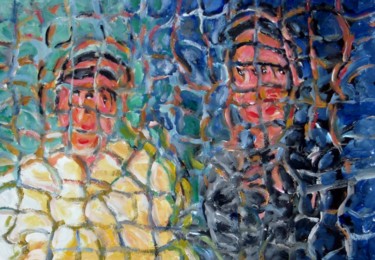 Studio di coppia maschile Pittura intitolato "Studio di coppia ma…" da Paolo Avanzi, Opera d'arte originale, Acrilico