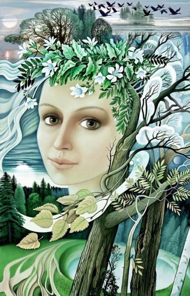Цифровое искусство под названием "Russische Flora" - Konstantin Avdeev, Подлинное произведение искусства, Другой