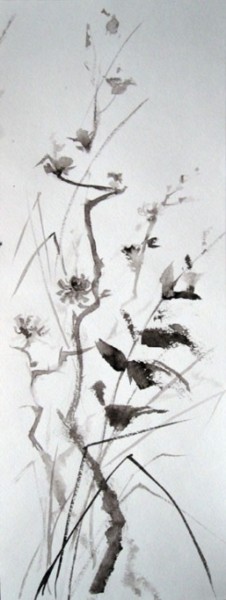 Картина под названием "Сhicorée" - Aachi Aavd, Подлинное произведение искусства, Китайская каллиграфия