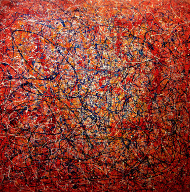 Painting titled "PLACE OF MANY SPIDE…" by Andre Van Der Kerkhoff, Original Artwork, Acrylic