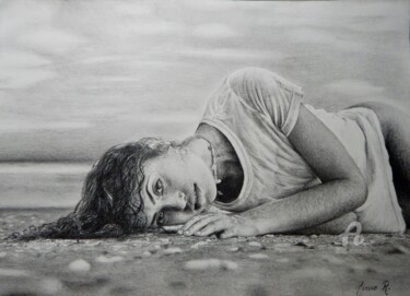 Drawing titled "Myriade" by Aveiro R., Original Artwork, Graphite