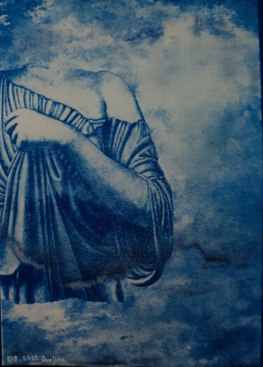 Фотография под названием "Lévitation en cyano…" - Aveline, Подлинное произведение искусства, Пленочная фотография