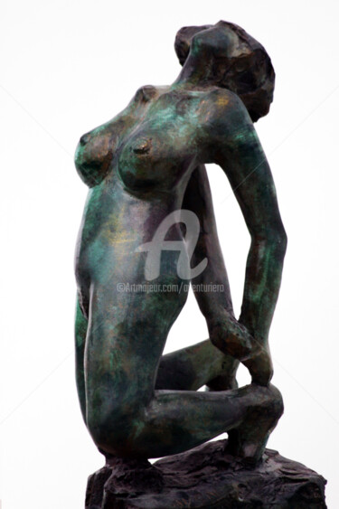 Sculpture titled "SENSUALITÉ" by Aventuriero, Original Artwork, Bronze