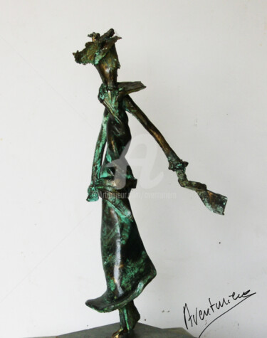 Скульптура под названием "LA DEMOISELLE" - Aventuriero, Подлинное произведение искусства, Бронза