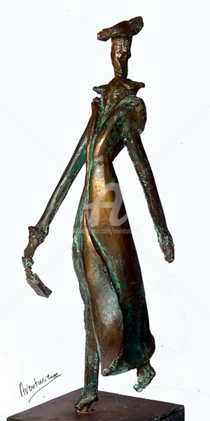 Sculpture intitulée "FÉMINITÉ" par Aventuriero, Œuvre d'art originale, Bronze