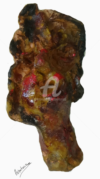 Sculpture titled "JOLIE..JULIE" by Aventuriero, Original Artwork, Terra cotta