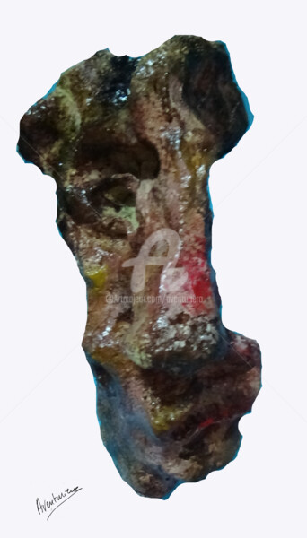 Sculpture intitulée "Bien Décidé" par Aventuriero, Œuvre d'art originale, Terre cuite