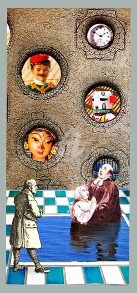 Collages intitulée "appeasing the ances…" par C Avery, Œuvre d'art originale