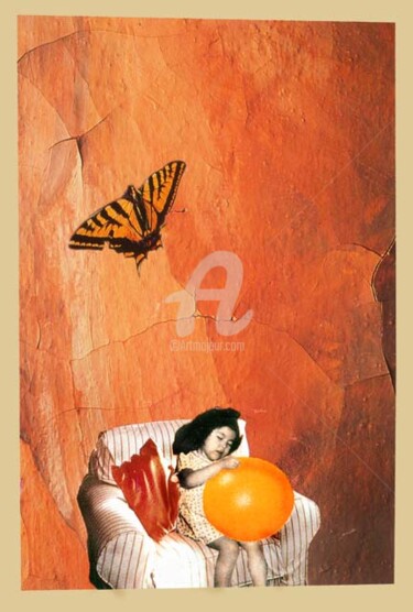 Collages intitulée "Silly Little Dreamer" par C Avery, Œuvre d'art originale