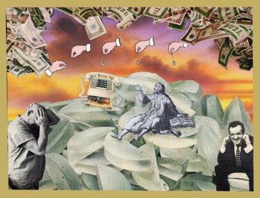 Collages titulada "make it stop" por C Avery, Obra de arte original