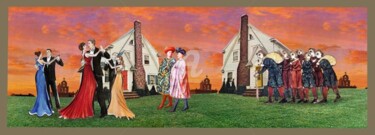 Collages intitolato "the new neighbours" da C Avery, Opera d'arte originale