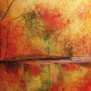 Peinture intitulée "Un radieux octobre" par Anne Vignau, Œuvre d'art originale