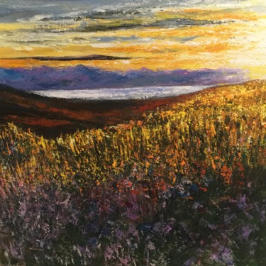 Painting titled "Avec vue sur lac" by Anne Vignau, Original Artwork