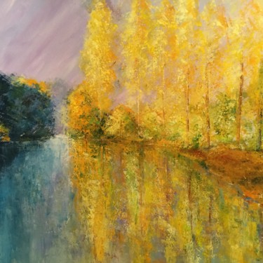 Painting titled "Souvenir d’automne" by Anne Vignau, Original Artwork