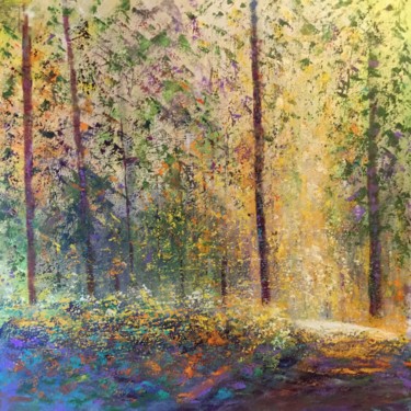 Peinture intitulée "Le bon chemin" par Anne Vignau, Œuvre d'art originale